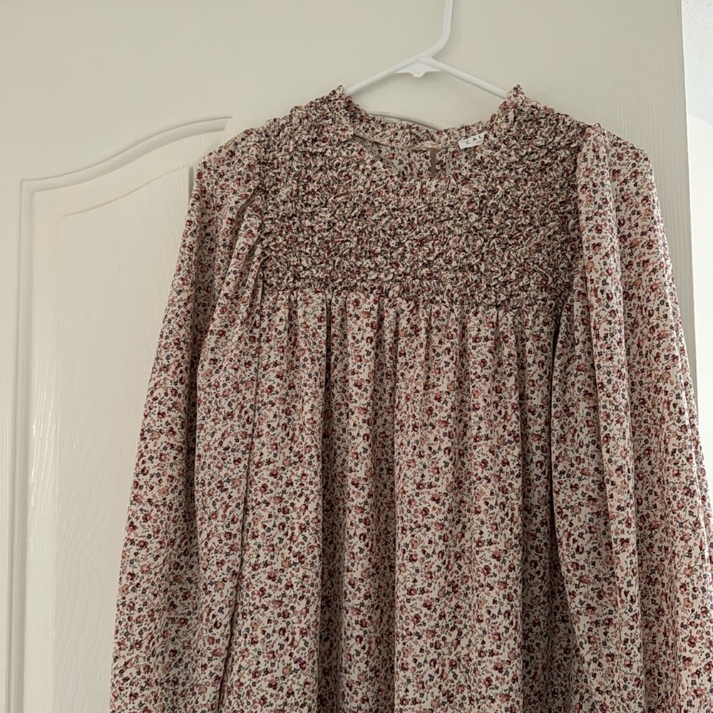 Floral Dress in pinks and reds
